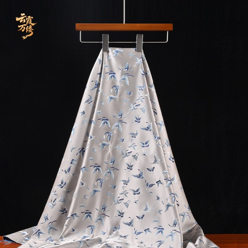 Home Textiles Designer - Relief embroidery fabric soft Hanfu cheongsam