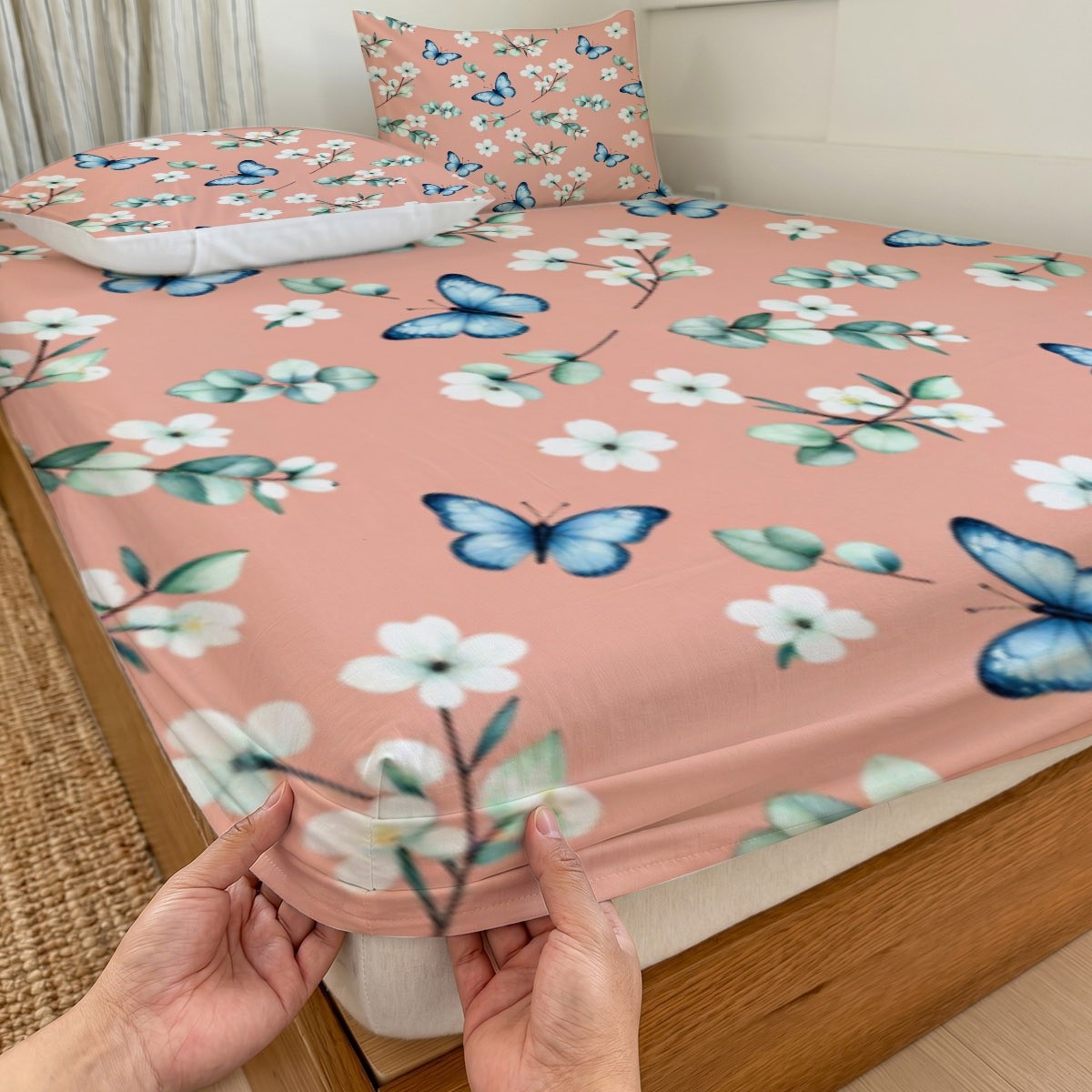 Fitted Sheet Deep - Magical Full Moon Deer Antler Forest