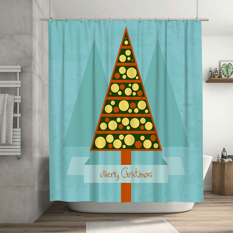Home Textiles Europe - TU Bathroom Curtain Christmas Pattern Festive