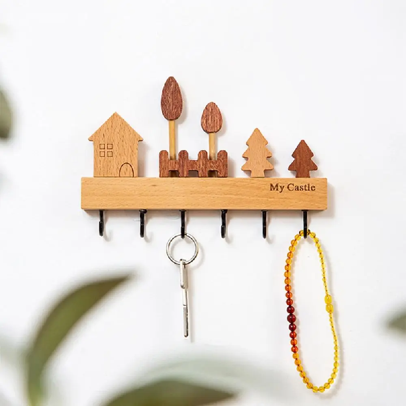 Charming Solid Wood Key Hook R - Home Textiles Towel review and price