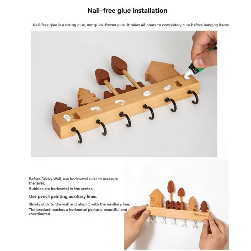 Charming Solid Wood Key Hook R - Home Textiles Towel review and price