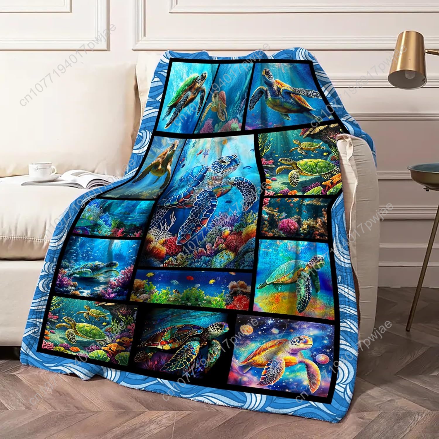 Sea Turtle Flannel Throw Blank - Home Textiles Blanket review and price