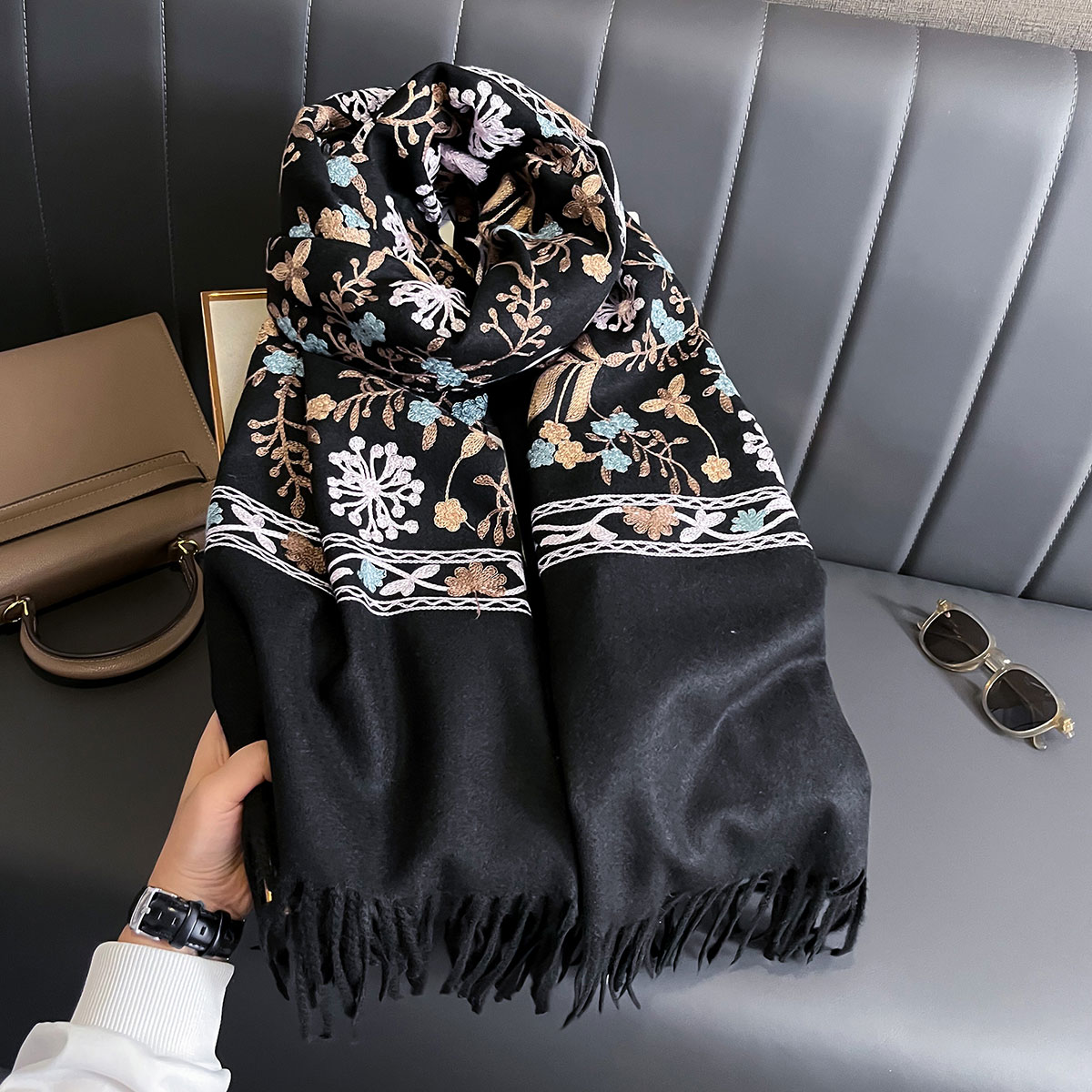 New Winter Warm Cashmere Scarf - Home Textiles Blanket review and price