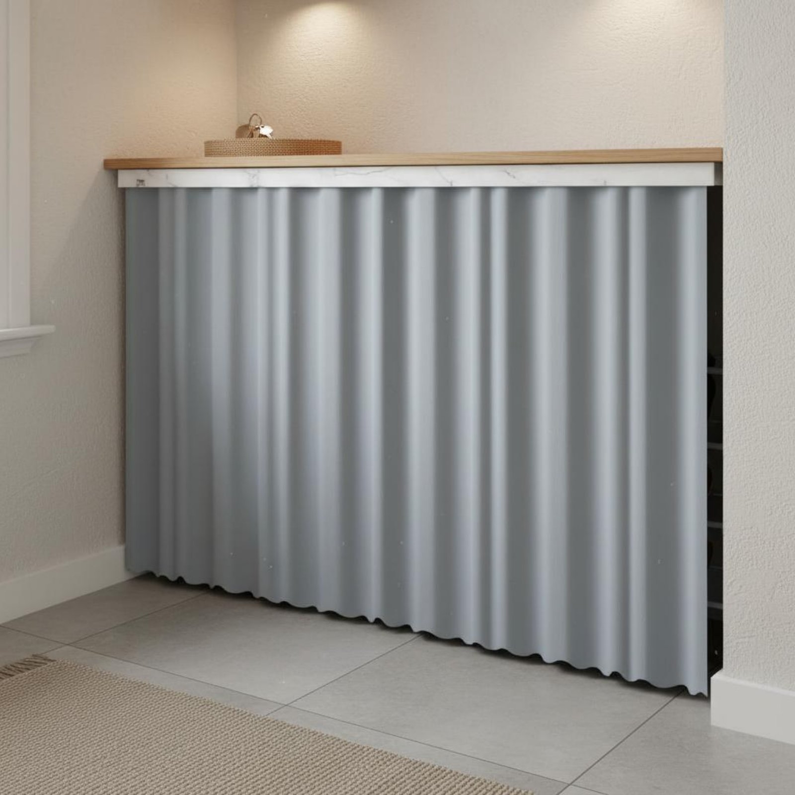 Hook and Loop Cabinet Curtain  - Home Textiles Designer review and price