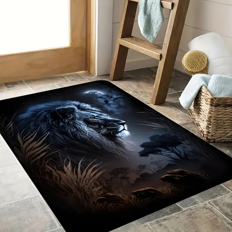 Starry Night Lion Floor Mat -  - Home Textiles Designer review and price