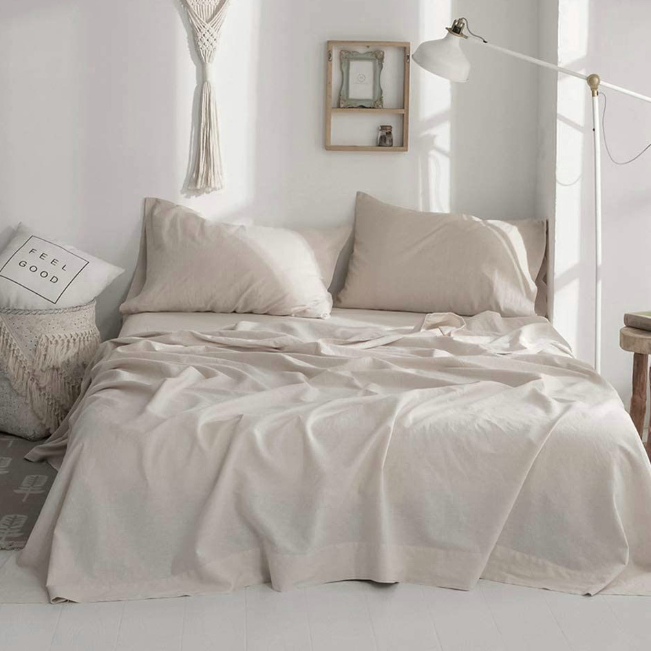 100% Linen Soft Bed Sheets, Qu - Fitted Sheet Deep review and price