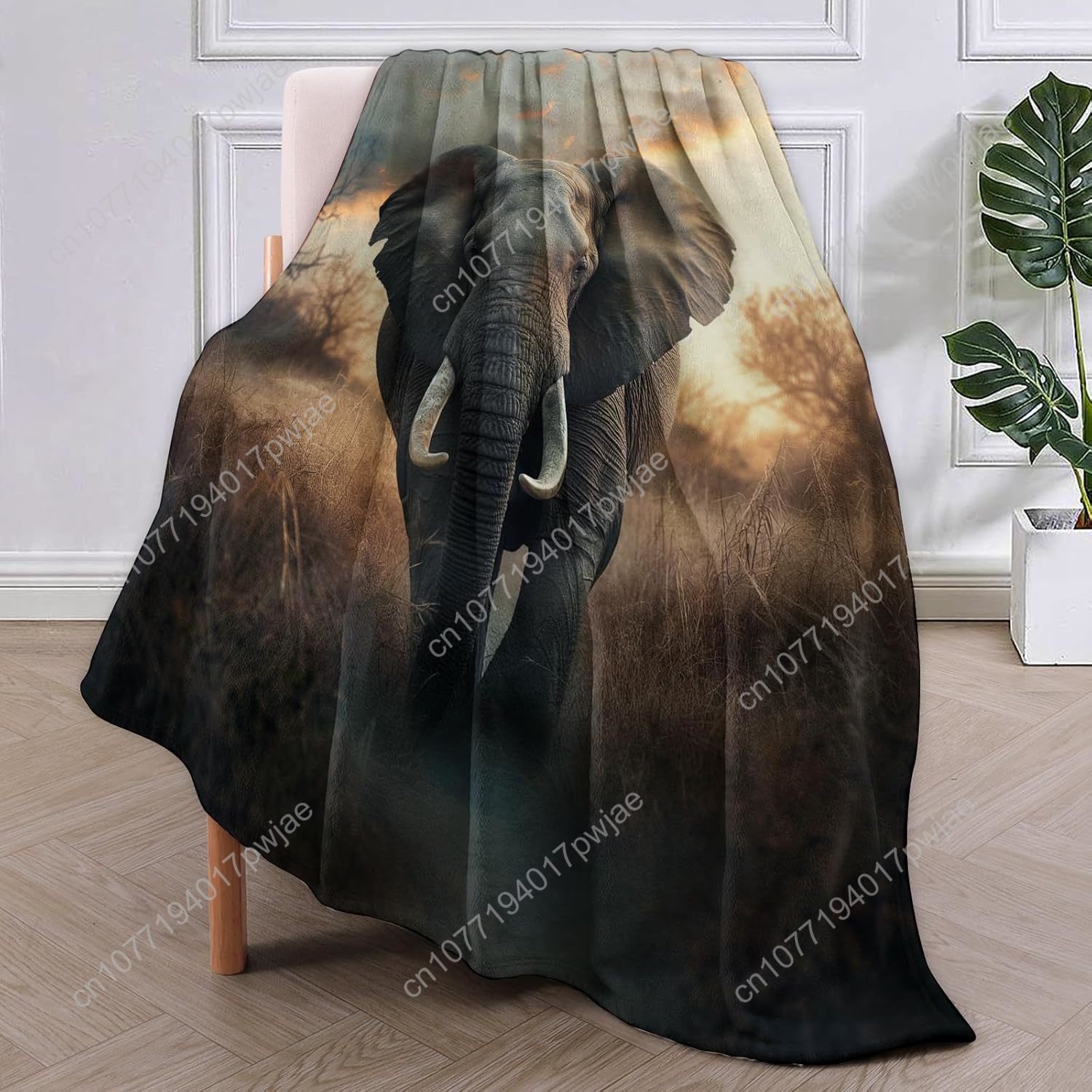 Elephant Fleece Blanket, Reali - Home Textiles Blanket review and price