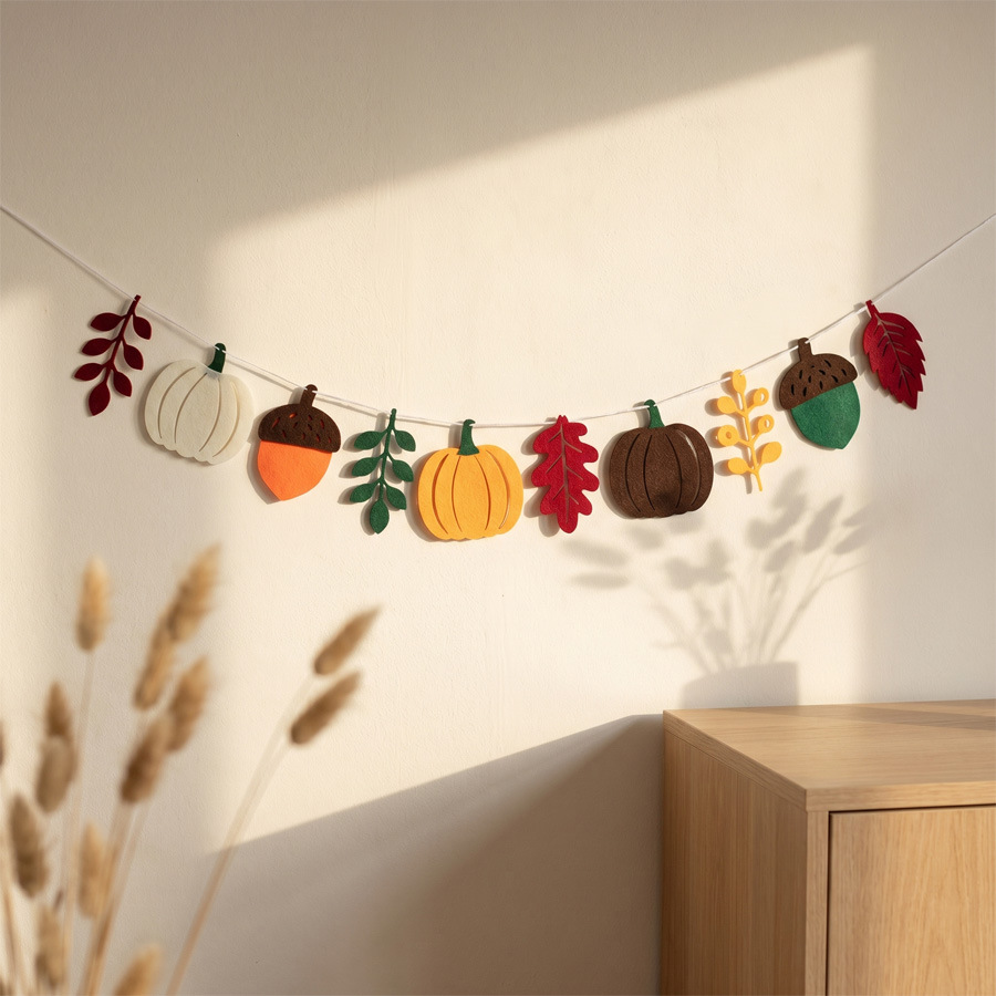 Autumn Pumpkin Leaves Flag Har - Home Textiles And Decor review and price
