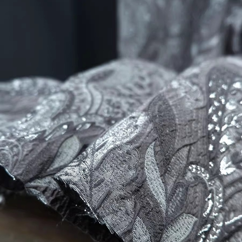 Gray Court Style Shiny Jacquar - Home Textiles Designer review and price