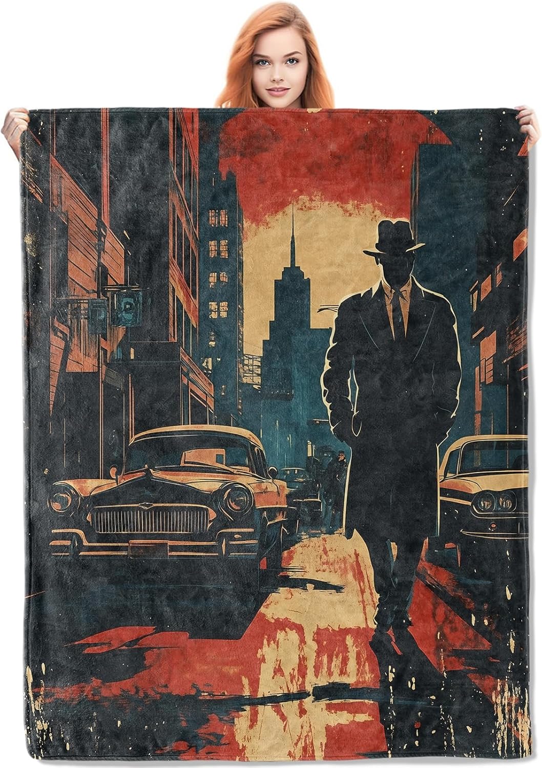 Noir Detective Blanket Gifts f - Home Textiles Blanket review and price