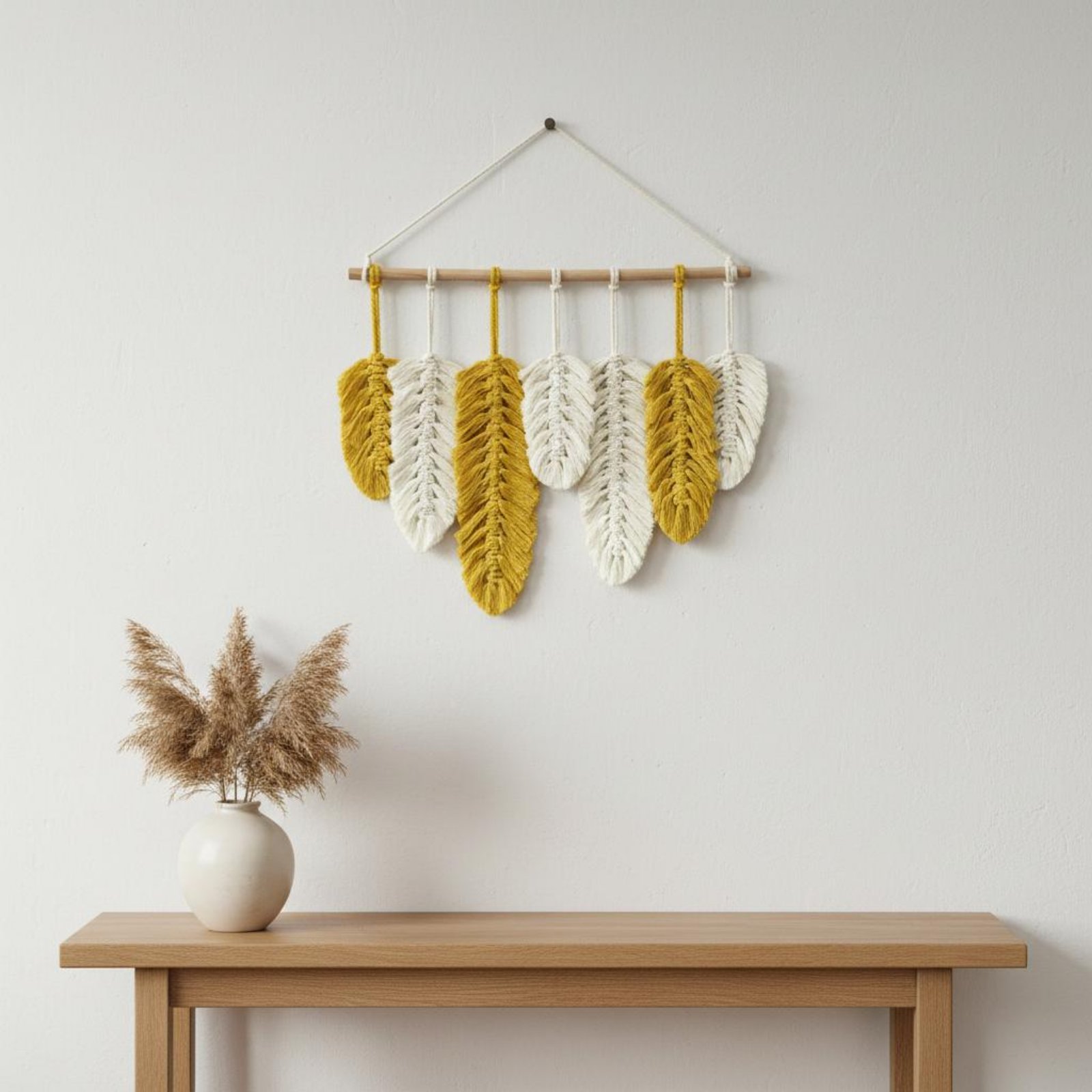 Macrame Feather Wall Hanging H - Home Textiles And Decor review and price